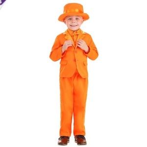 Toddler orange tuxedo. Dumb and Dumber costume. 2T